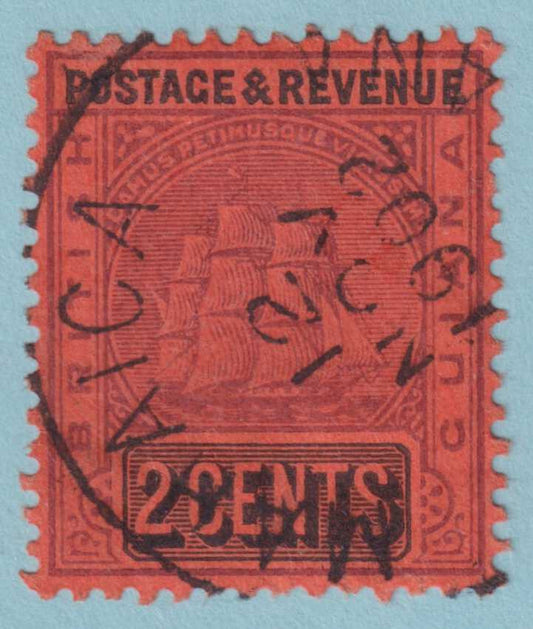 BRITISH GUIANA 134  USED - "MAHAICA" CANCEL - NO FAULTS VERY FINE! - ZXE