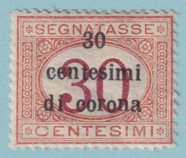 AUSTRIA - ITALIAN OCCUPATION NJ11 POSTAGE DUE  MINT HINGED OG * VERY FINE! - OIR