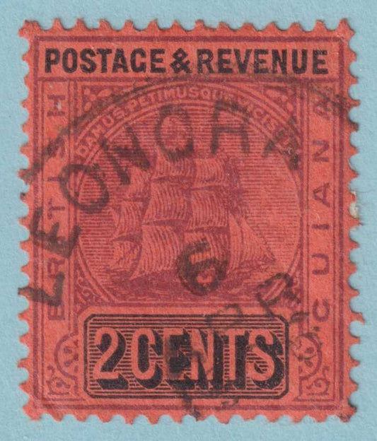 BRITISH GUIANA 161  USED - "LEONORA" CANCEL - NO FAULTS VERY FINE! - JAO