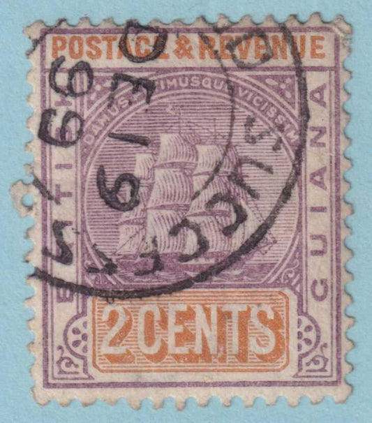 BRITISH GUIANA 132 USED - "GOOD SUCCESS"  CANCEL - NO FAULTS VERY FINE! - TUN