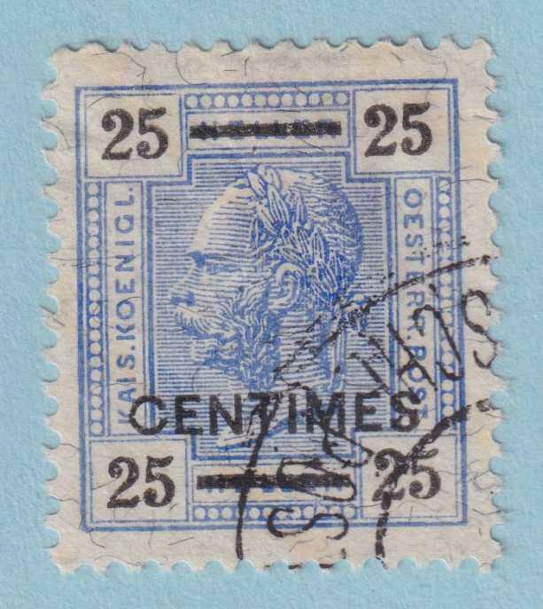 AUSTRIA OFFICES ABROAD - CRETE 3a  USED - PERF 13x12.5 - EXTRA FINE! - ZTX