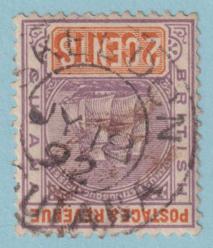 BRITISH GUIANA 132  USED - "SKELDON" CANCEL - NO FAULTS VERY FINE! - GJJ