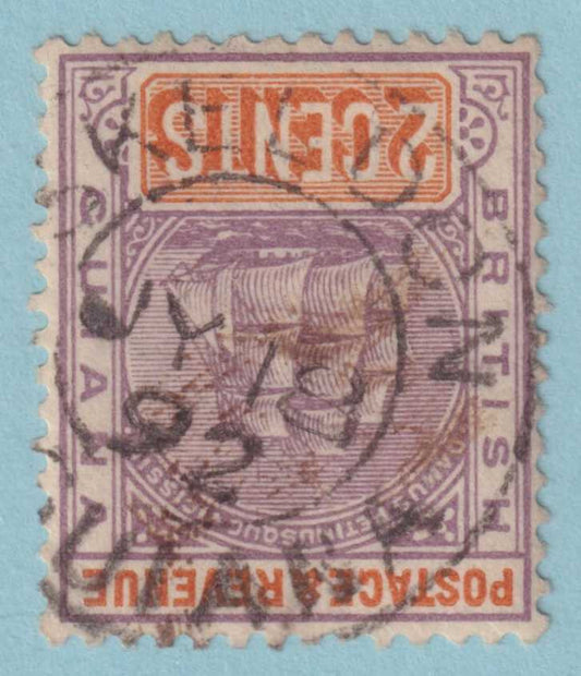 BRITISH GUIANA 132  USED - "SKELDON" CANCEL - NO FAULTS VERY FINE! - GJJ