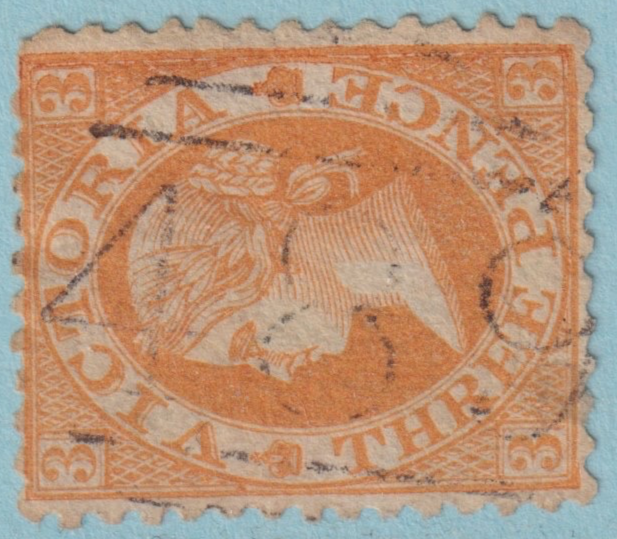 AUSTRALIA VICTORIA LAKE BOLAC 489 CANCEL POSTMARK RATED (S)  BY FREEMAN!