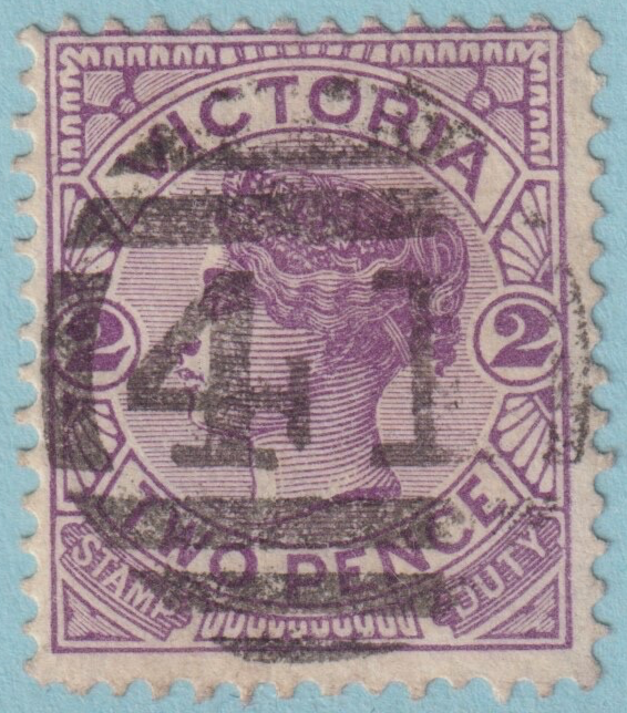 AUSTRALIA VICTORIA EUROA 41  SON CANCEL! NOT LISTED IN FREEMAN BOOK TOP RARITY!