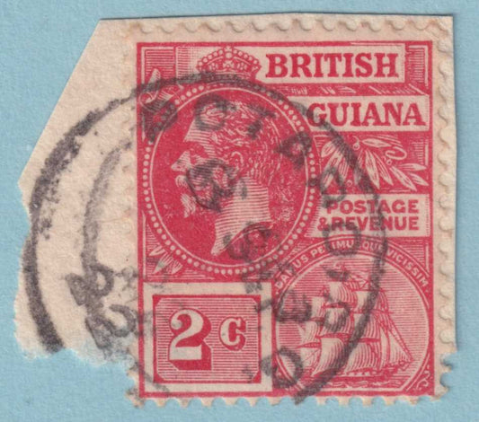 BRITISH GUIANA 192  USED ON PIECE - "POTARO" CANCEL - NO FAULTS VERY FINE! - YUV