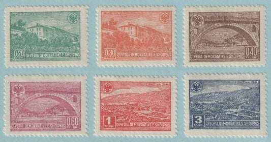 ALBANIA 361 - 366  MINT HINGED OG * NO FAULTS EXTRA FINE - T710