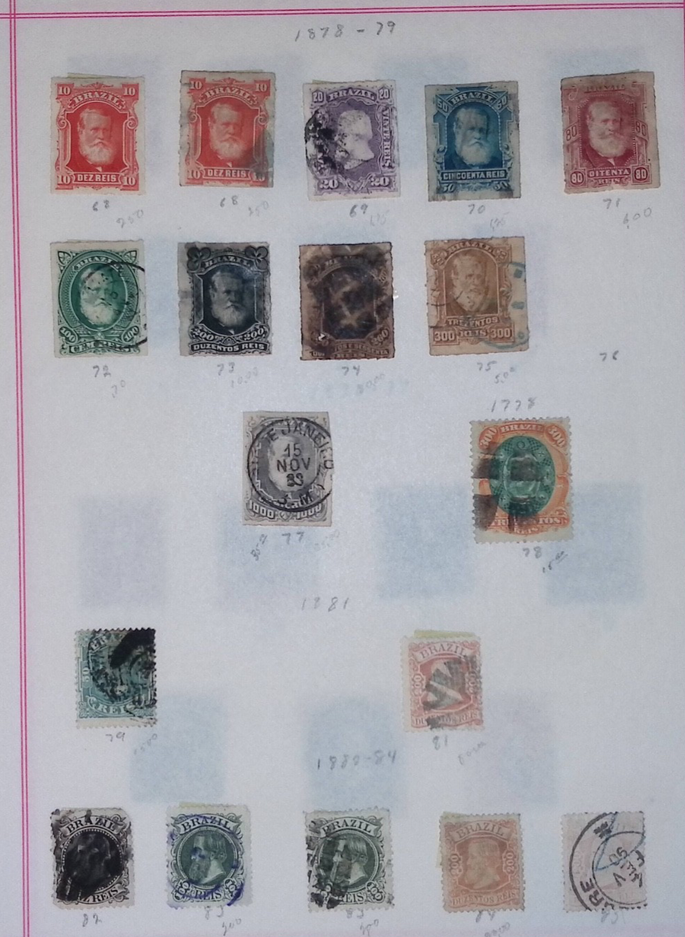 BRAZIL STRONG OLD COLLECTION ON ALBUM PAGES ON 81 PAGES! UNCHECKED! Q142