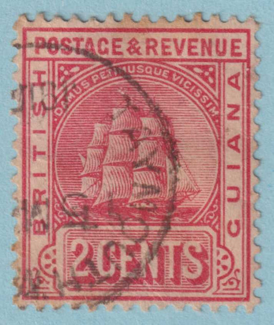 BRITISH GUIANA 172  USED - "TAYMOUTH MANOR" CANCEL - NO FAULTS VERY FINE! - CAV