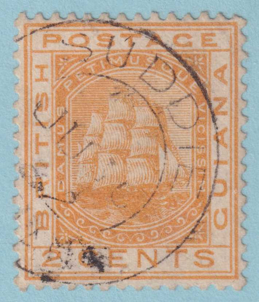 BRITISH GUIANA 108  USED - "SUDDIE" CANCEL - NO FAULTS VERY FINE! - FTB