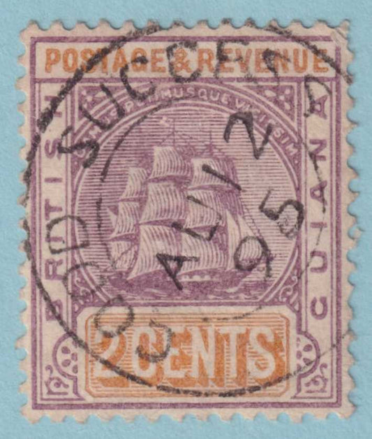 BRITISH GUIANA 132 USED - "GOOD SUCCESS"  CANCEL - NO FAULTS VERY FINE! - SVK