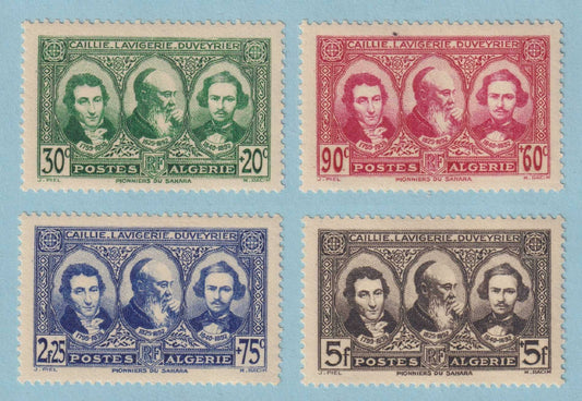 ALGERIA B28 - B31 SEMI-POSTALS  MINT HINGED OG * NO FAULTS EXTRA FINE! - V393