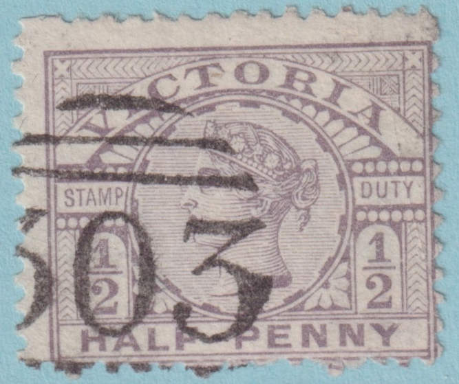 AUSTRALIA VICTORIA DONALD 303  CANCEL POSTMARK RATED (SS) BY FREEMAN! ZUB