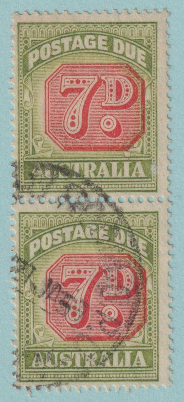 AUSTRALIA J78 POSTAGE DUE  USED PAIR - NO FAULTS VERY FINE! - HDT