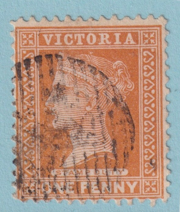 AUSTRALIA VICTORIA USED NO FAULTS MELBOURNE TYPE 7 CANCEL FREEMAN SCARCE BJA