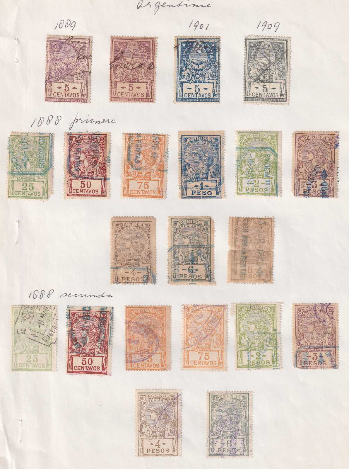 ARGENTINA - COLLECTION ON ALBUM PAGES - MINT AND USED - BINBBY