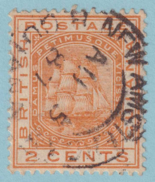 BRITISH GUIANA 108  USED - "NEW AMSTERDAM" CANCEL - NO FAULTS VERY FINE! - RRD