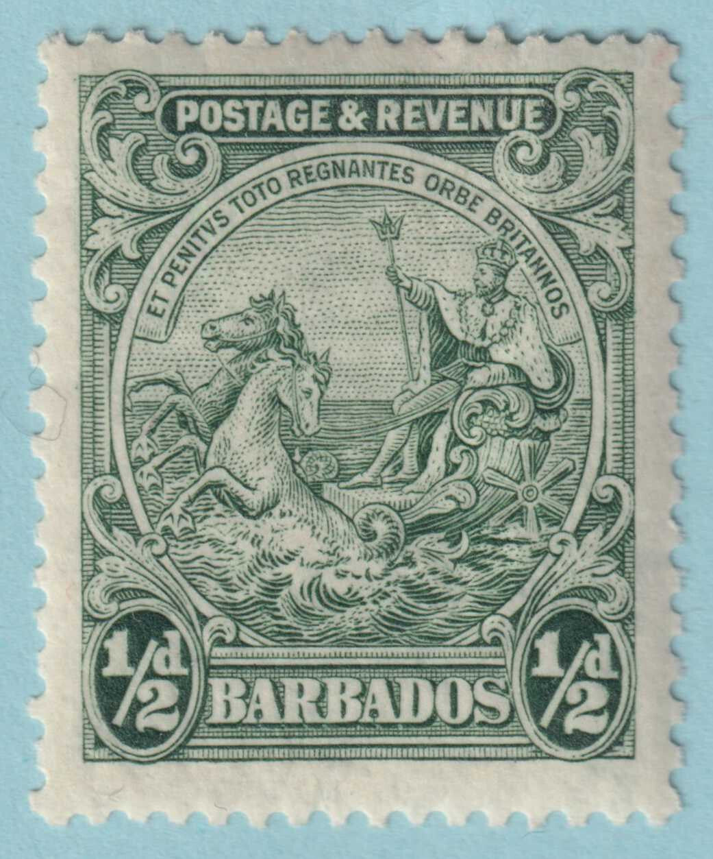 BARBADOS 166a  MINT HINGED OG * PERF 13.5 X 12.5 - NO FAULTS VERY FINE! - VDM