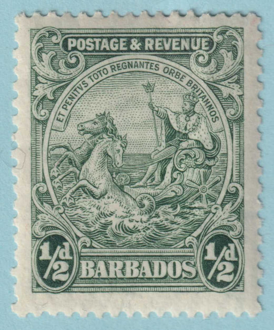 BARBADOS 166a  MINT HINGED OG * PERF 13.5 X 12.5 - NO FAULTS VERY FINE! - VDM
