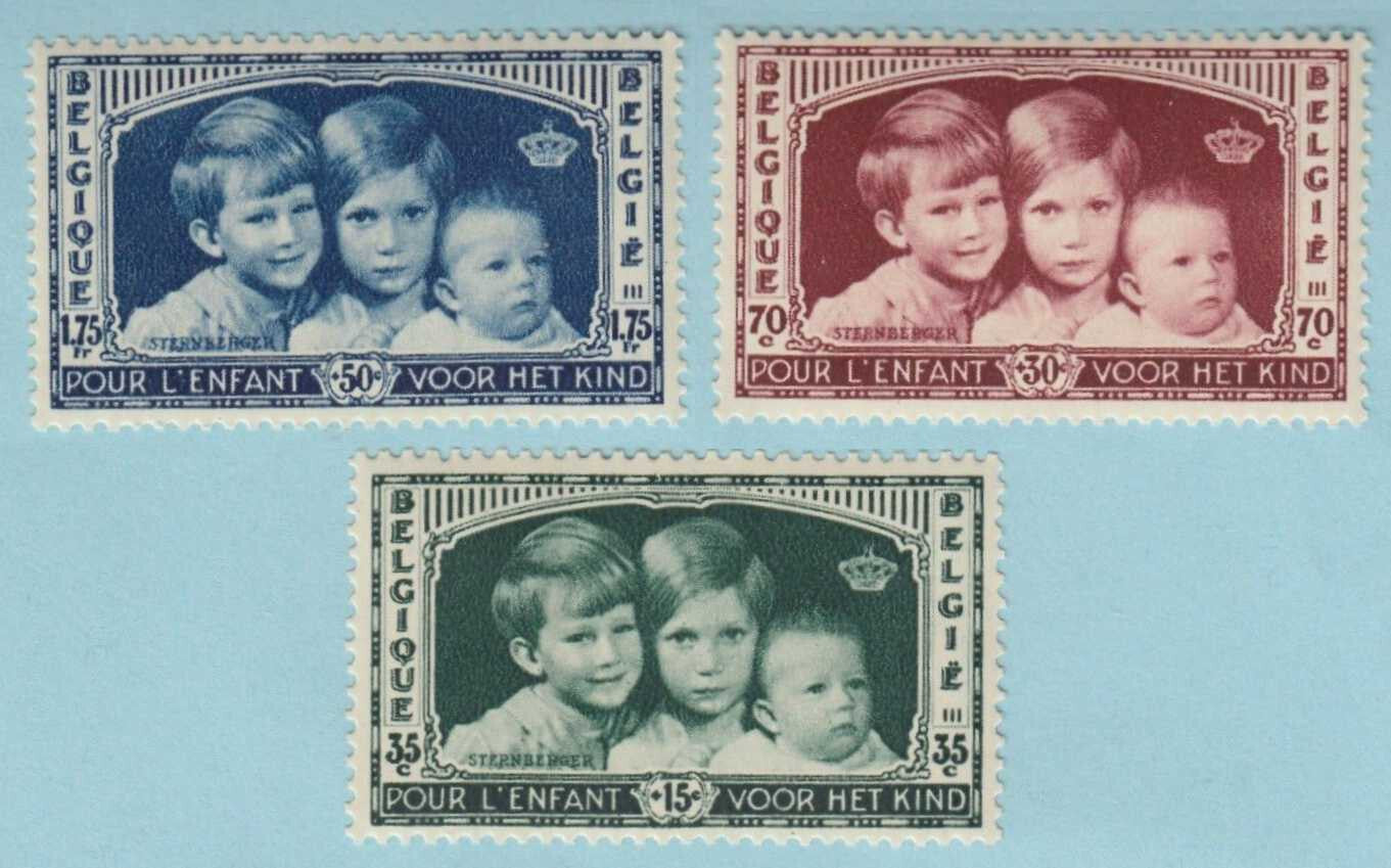 BELGIUM B163 - B165  MINT NEVER HINGED OG ** NO FAULTS VERY FINE! - T694