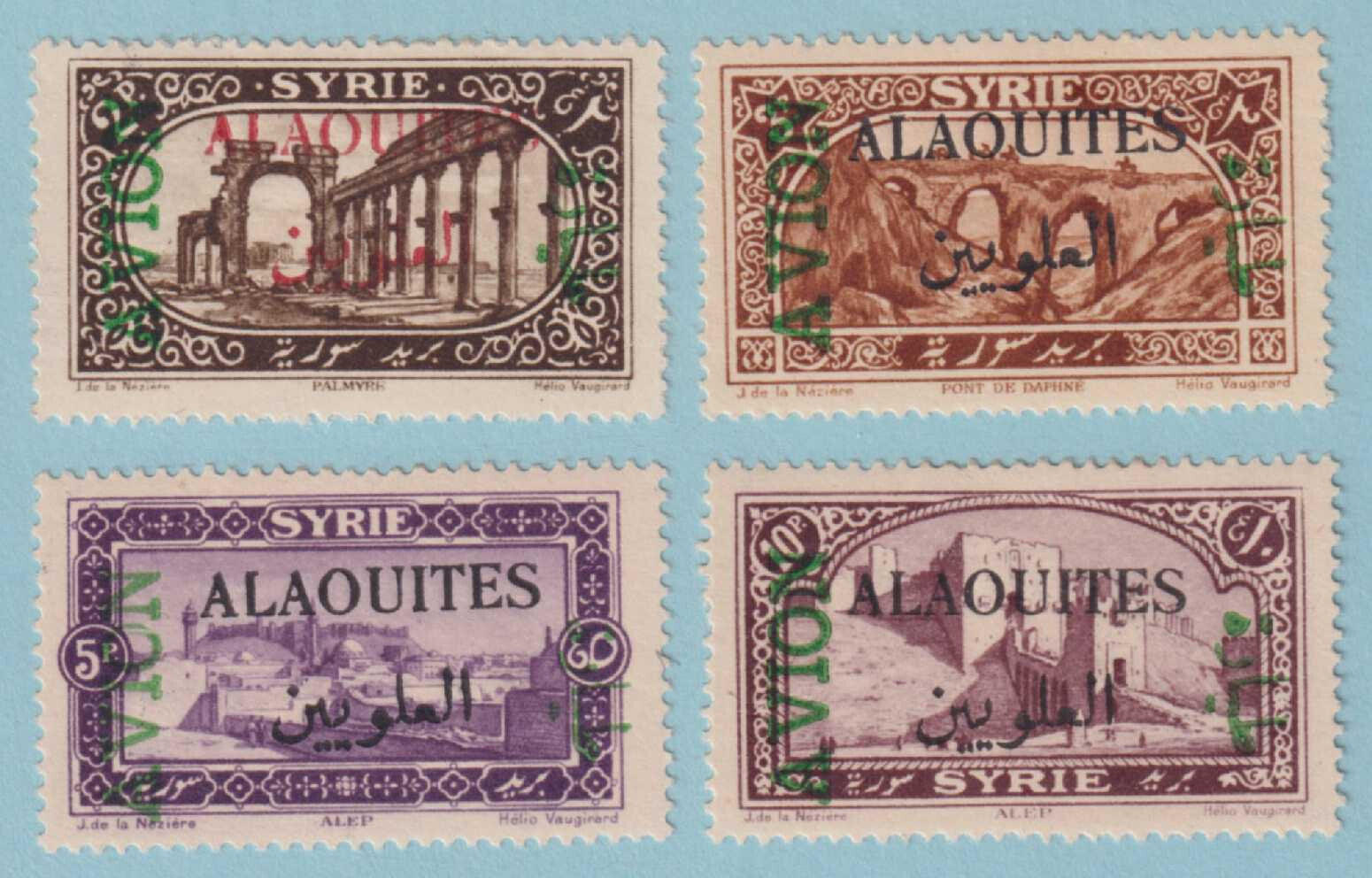 ALAOUITES C5 - C8 AIRMAILS  MINT HINGED OG * SET - NO FAULTS VERY FINE! - P177
