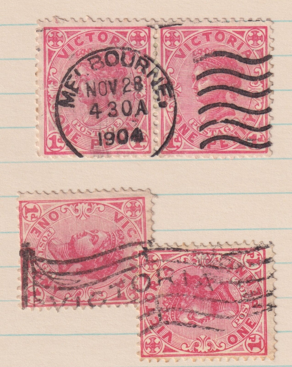 AUSTRALIA VICTORIA  USED MELBOURNE MACHINE CANCELS GROUP M768