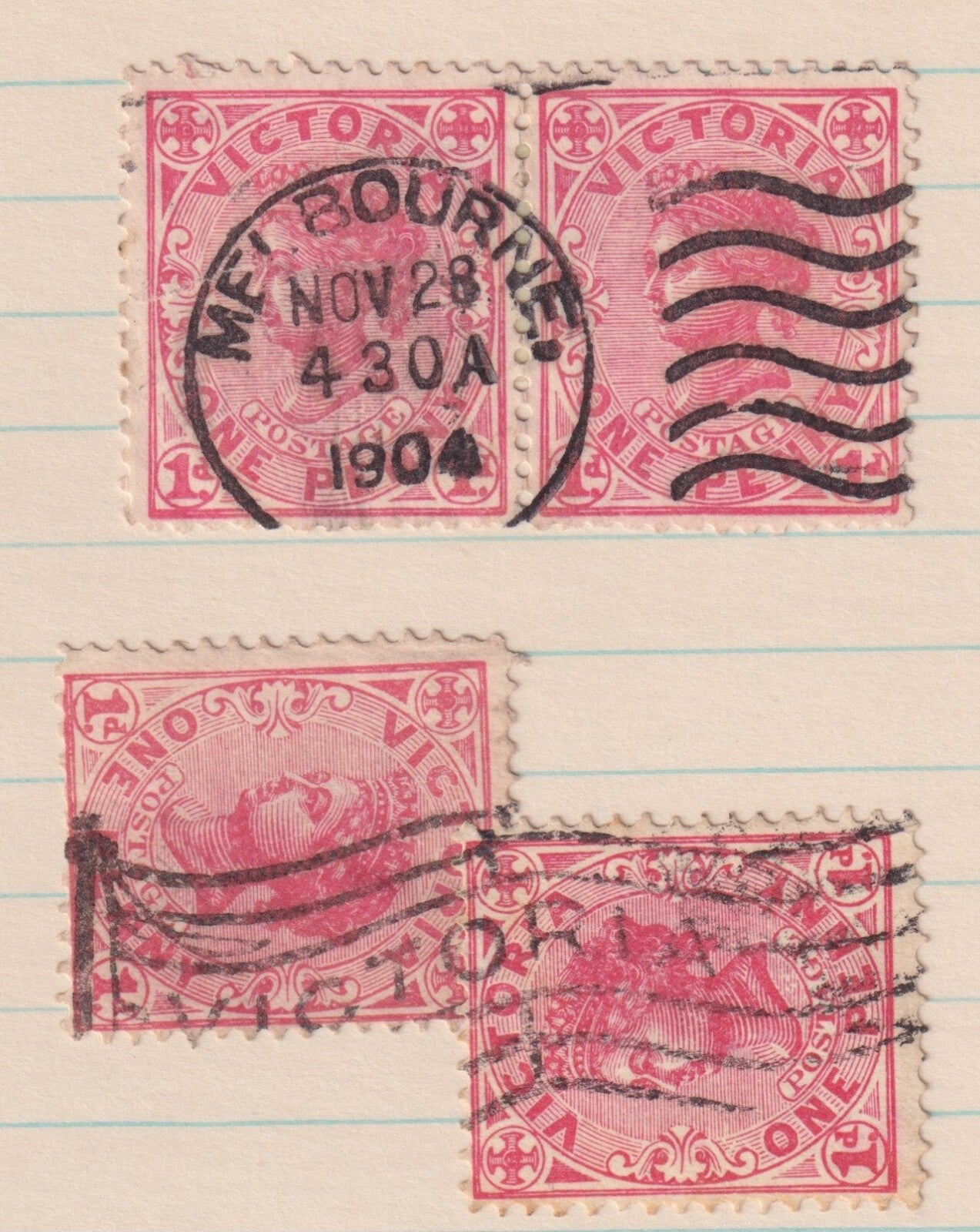 AUSTRALIA VICTORIA  USED MELBOURNE MACHINE CANCELS GROUP M768
