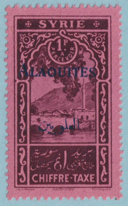 ALAOUITES J7 POSTAGE DUE  MINT HINGED OG * NO FAULTS VERY FINE! - NEB
