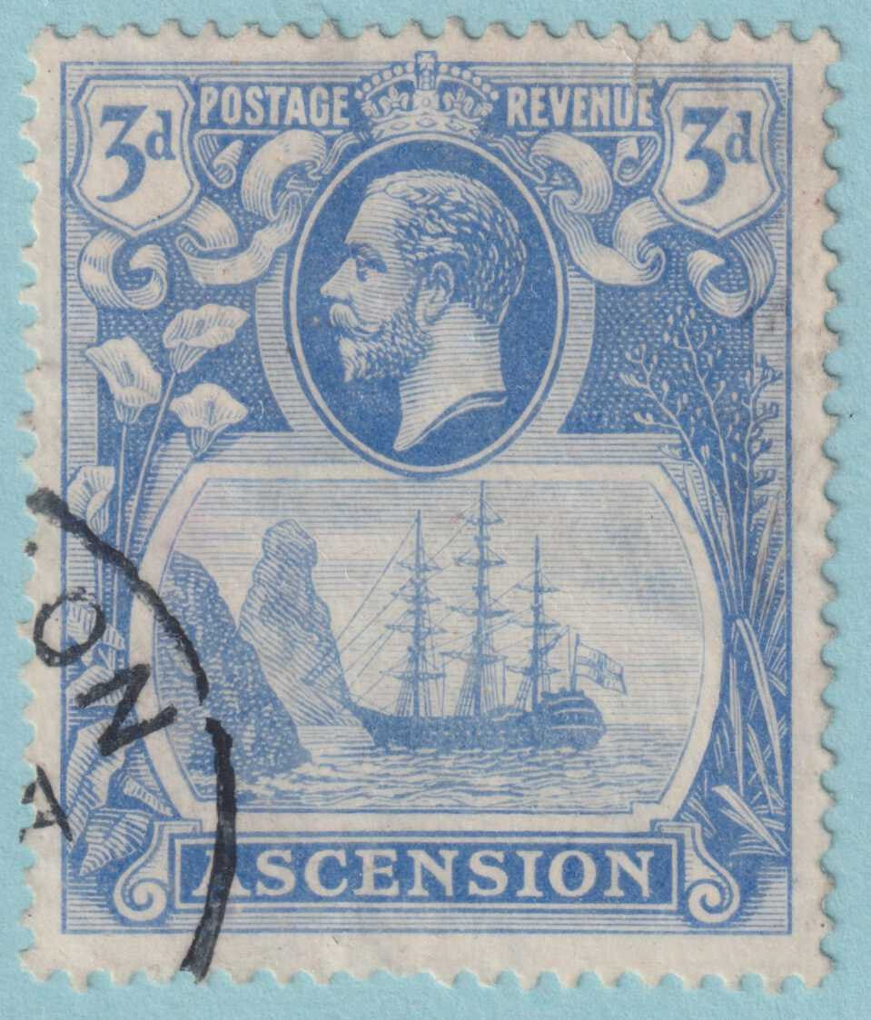 ASCENSION ISLAND 14  USED - NO FAULTS VERY FINE! - DIY