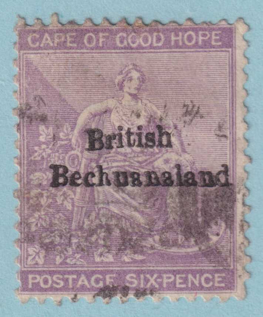 BRITISH BECHUANALAND 8  USED - DOUBLE OVERPRINT - NO FAULTS VERY FINE! - OVW
