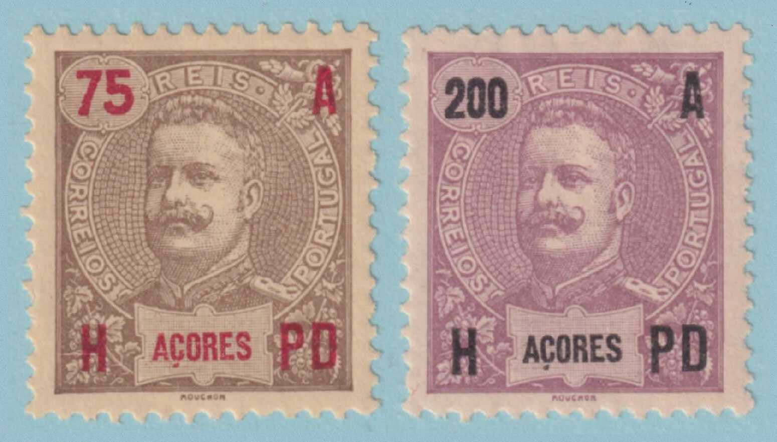 AZORES 107 AND 109  MINT HINGED OG * NO FAULTS VERY FINE! - P204