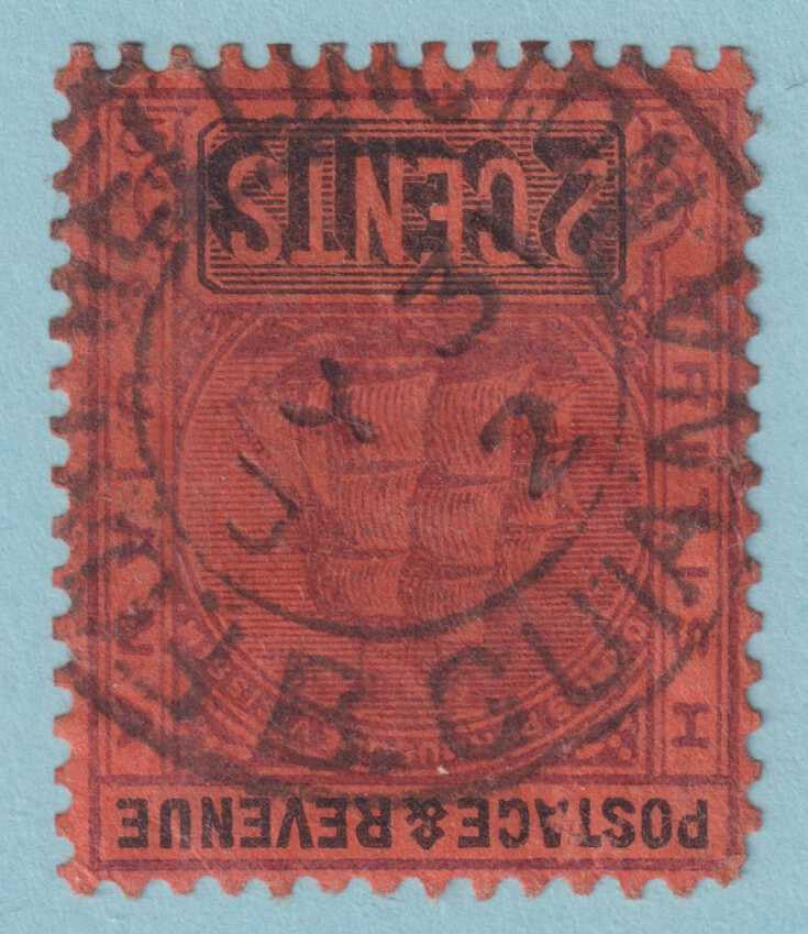 BRITISH GUIANA 134 USED - "FORT WELLINGTON"  CANCEL - NO FAULTS VERY FINE! - PHK