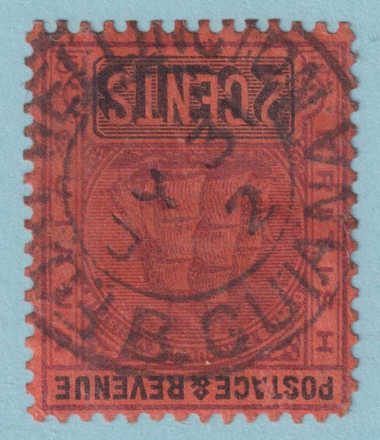 BRITISH GUIANA 134 USED - "FORT WELLINGTON"  CANCEL - NO FAULTS VERY FINE! - PHK