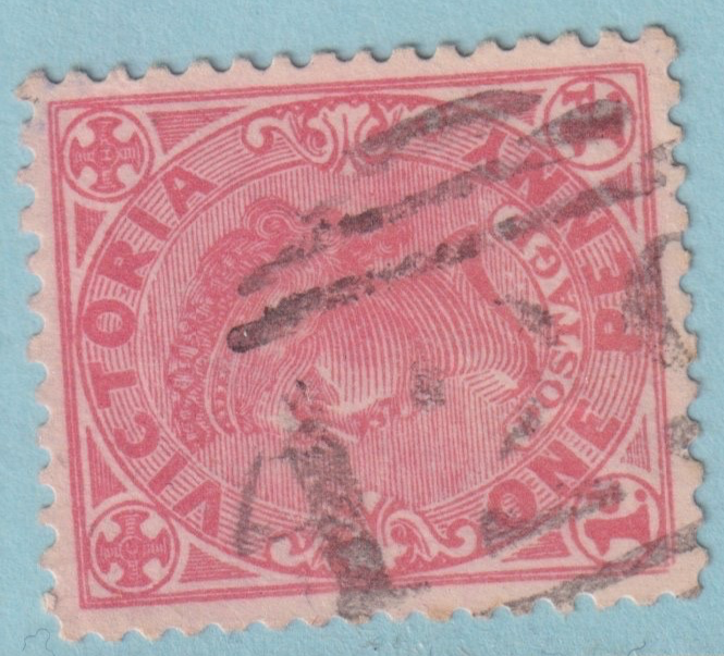 AUSTRALIA VICTORIA COSTERFIELD 429 CANCEL POSTMARK RATED (S)  BY FREEMAN!  AGB