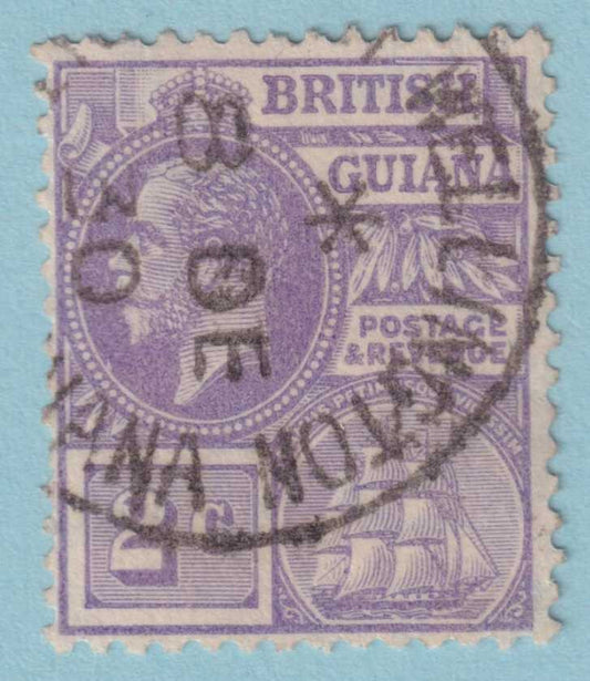 BRITISH GUIANA 193 USED - "FORT WELLINGTON"  CANCEL - NO FAULTS VERY FINE! - NSG