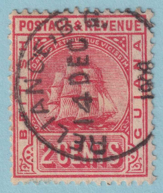 BRITISH GUIANA 172  USED - "RELIANCE" CANCEL - NO FAULTS VERY FINE! - TAG
