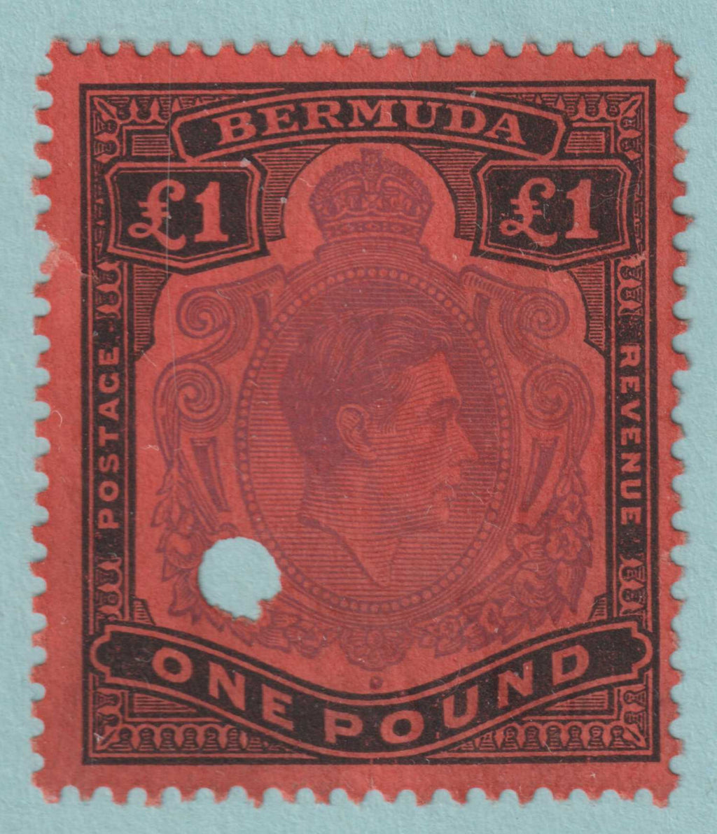 BERMUDA 128 REVENUE STAMP  USED - NO FAULTS VERY FINE! - TMR