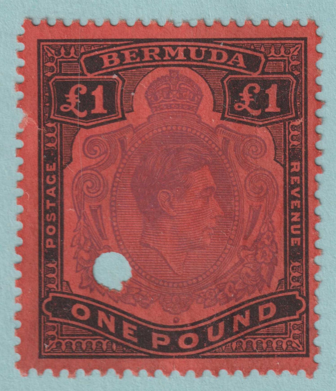 BERMUDA 128 REVENUE STAMP  USED - NO FAULTS VERY FINE! - TMR