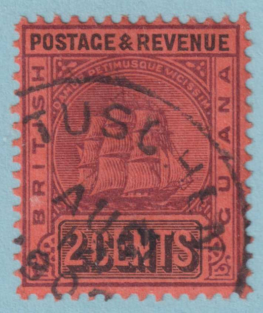 BRITISH GUIANA 134  USED - "TUSCHEN" CANCEL - NO FAULTS VERY FINE! - QLS