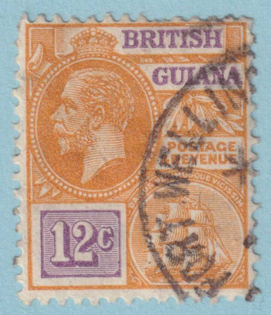 BRITISH GUIANA 183 USED - "FORT WELLINGTON"  CANCEL - NO FAULTS VERY FINE! - MSI