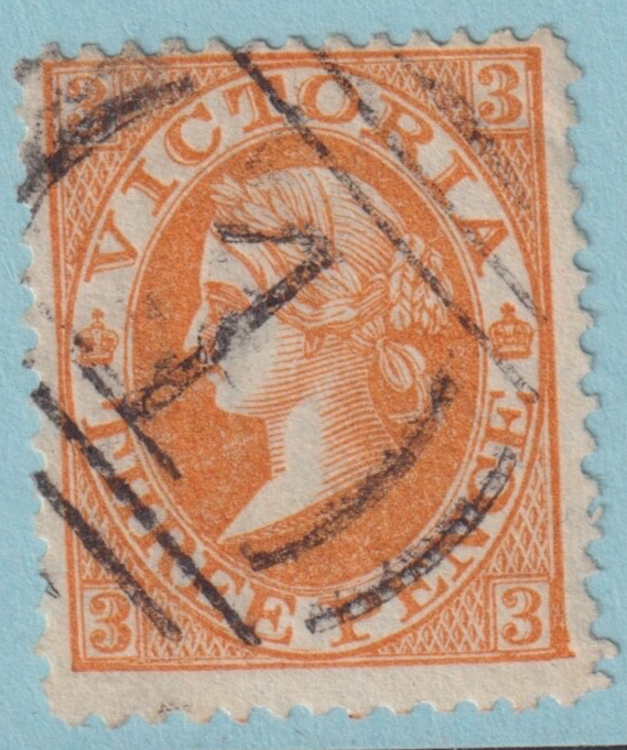 AUSTRALIA VICTORIA 114 USED NO FAULTS MELBOURNE TYPE 6 CANCEL FREEMAN SCARCE ZBN