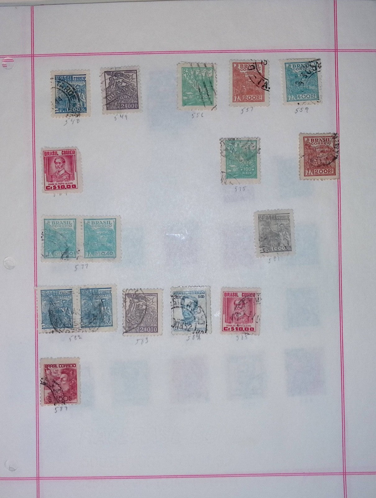 BRAZIL STRONG OLD COLLECTION ON ALBUM PAGES ON 81 PAGES! UNCHECKED! Q142