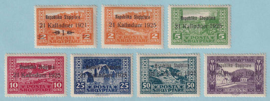 ALBANIA 171 - 177  MINT HINGED OG * SET - NO FAULTS VERY FINE! - M785