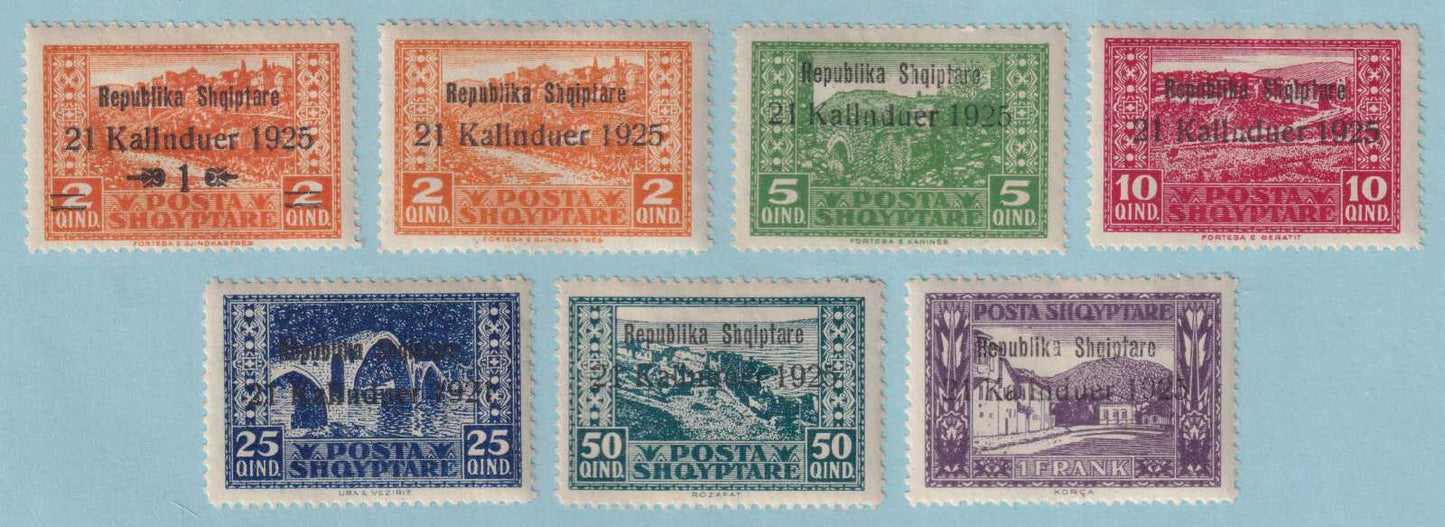 ALBANIA 171 - 177  MINT HINGED OG * SET - NO FAULTS VERY FINE! - M786