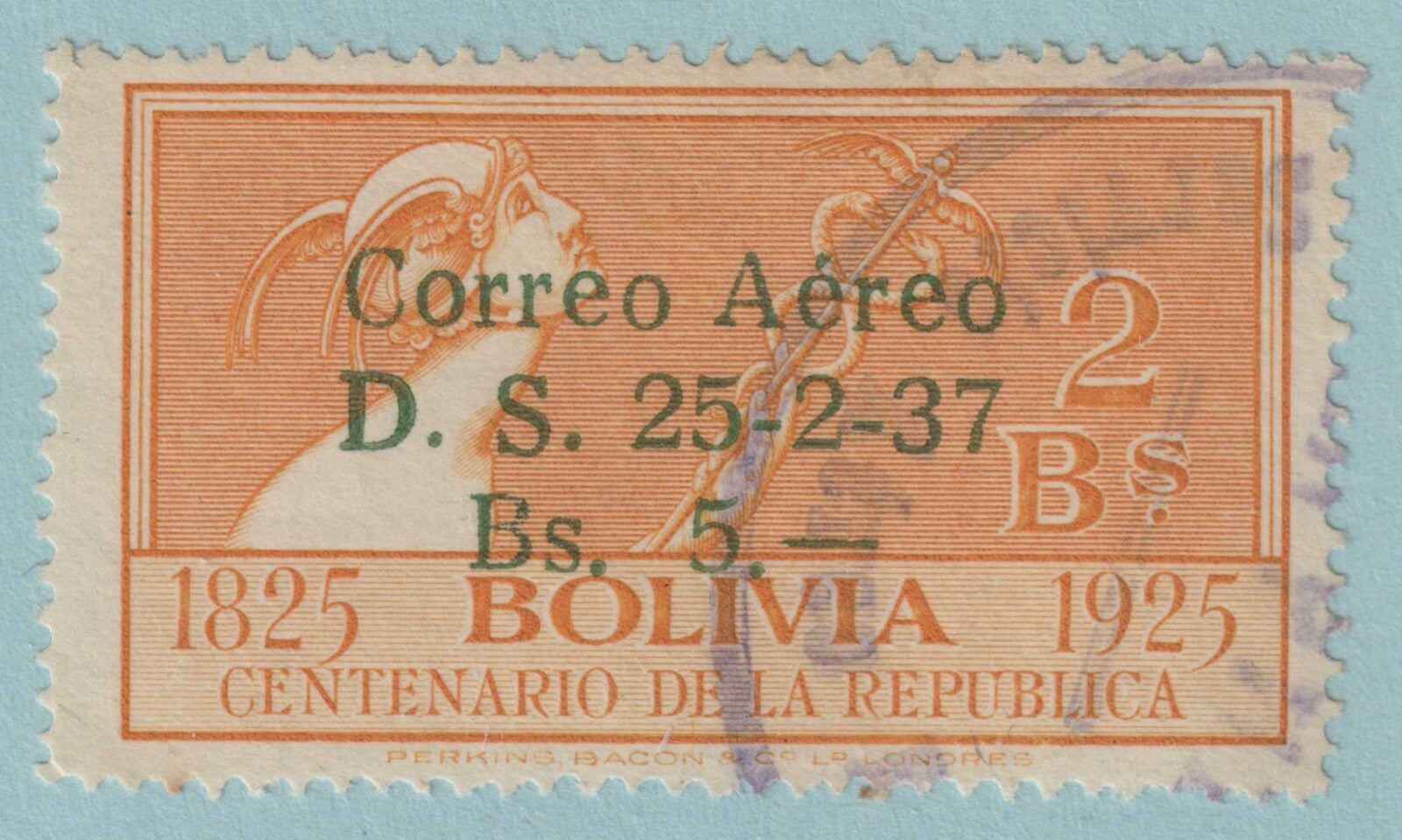BOLIVIA C61 USED NO FAULTS VERY FINE! AIRMAILGUS