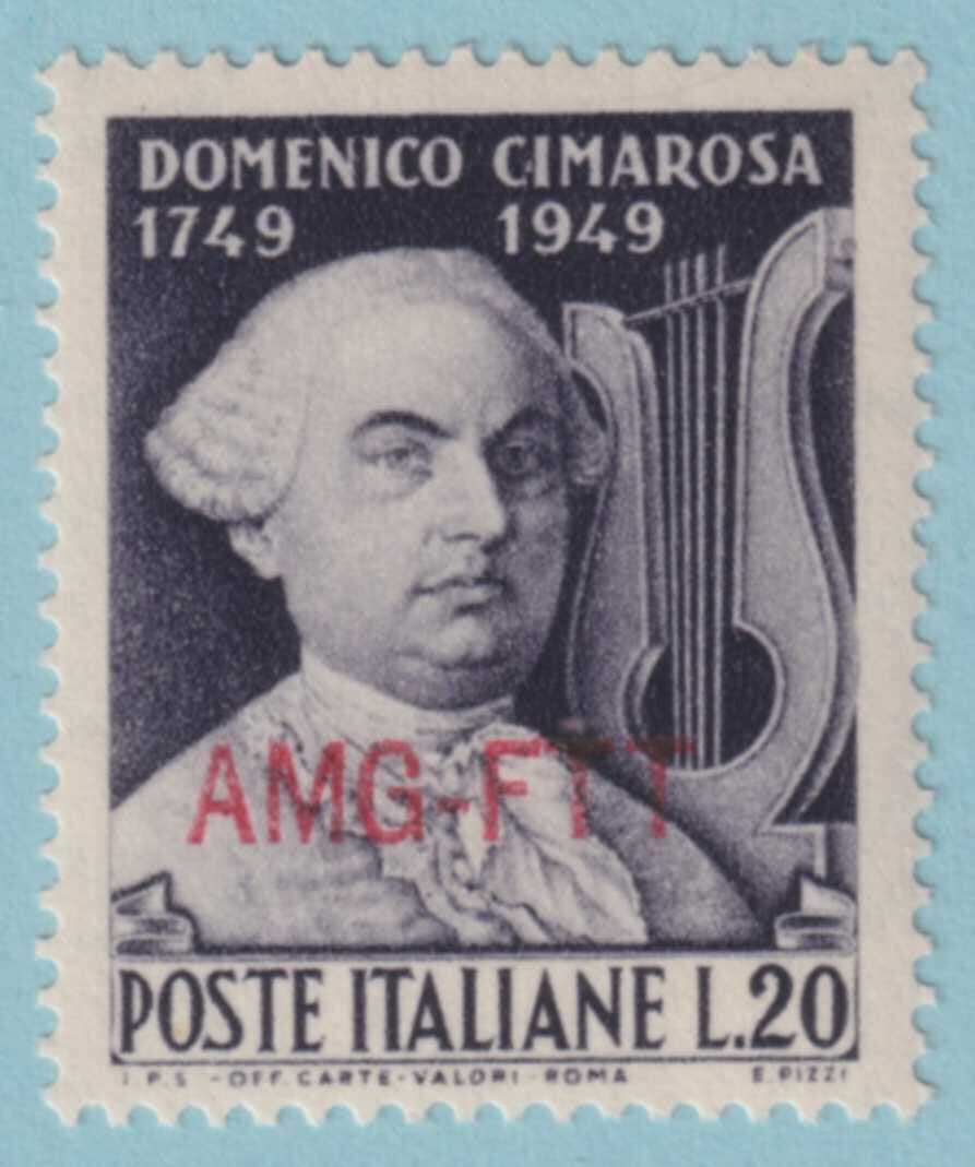 ALLIED MILITARY GOVERNMENT - TRIESTE 57  MINT HINGED OG * VERY FINE! - PGV