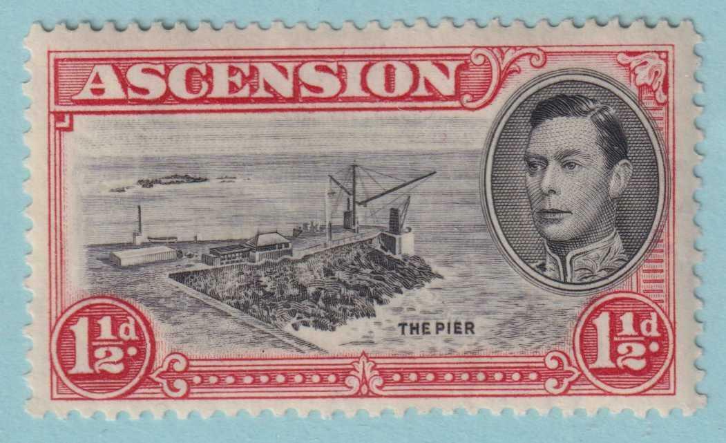 ASCENSION ISLAND 42b  MINT HINGED OG * PERF 13.5 - NO FAULTS VERY FINE! - TTU
