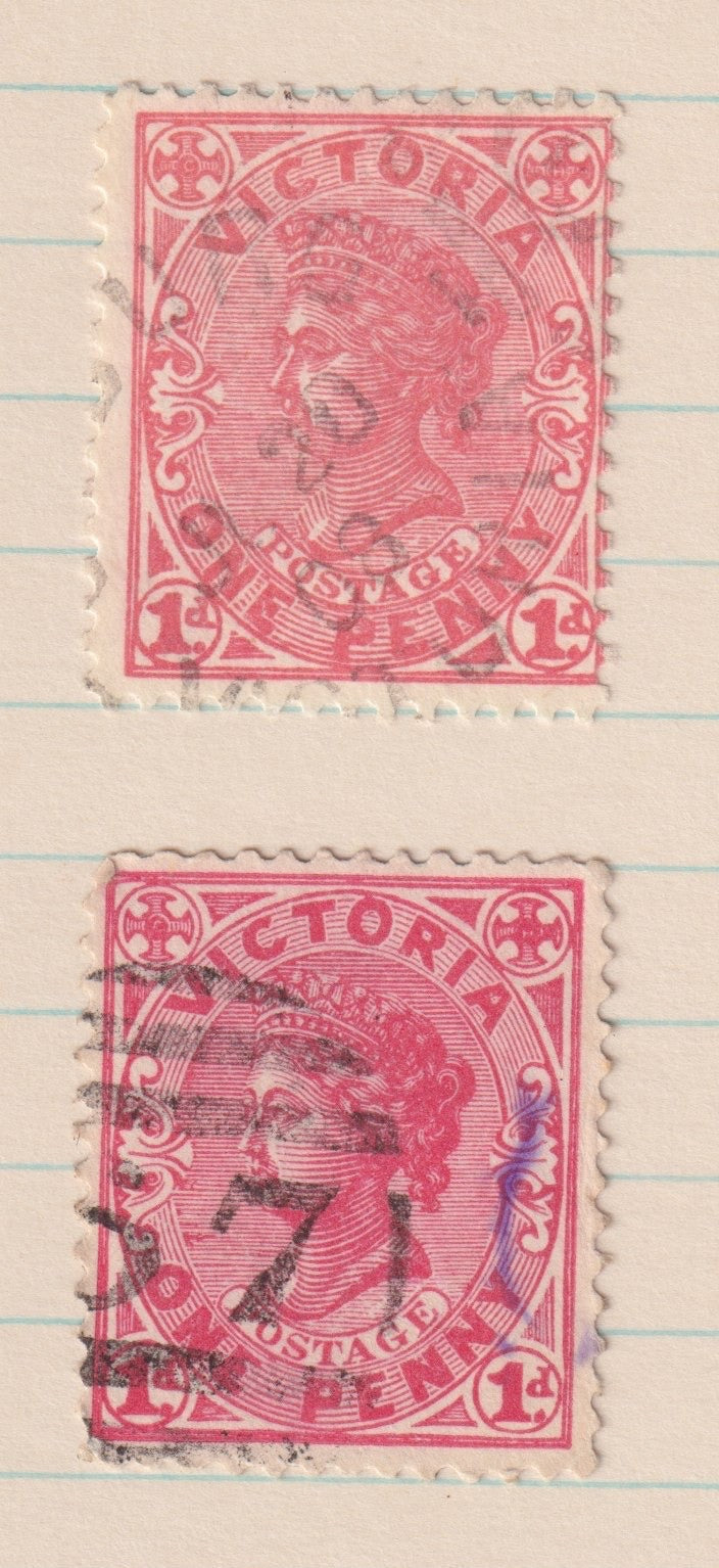 AUSTRALIA VICTORIA  OAKLEIGH COBURG SEYMOUR SON CANCELS POSTMARKS MO35