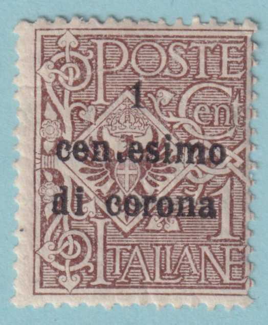 AUSTRIA – ITALIAN OCCUPATION N64  MINT HINGED OG * MISSING "T" VARIETY - OHG
