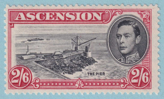 ASCENSION 47  MINT NEVER HINGED OG ** NO FAULTS VERY FINE! - GTC